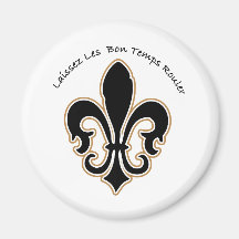 Laissez les bon temps Saints Fridge Magnet