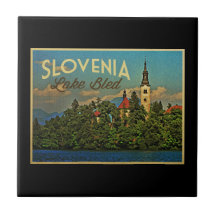 Lake Bled Slovenia Ceramic Tile