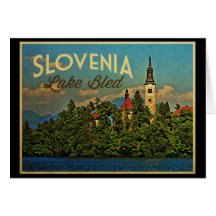 Lake Bled Slovenia Greeting Cards