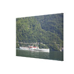 Lake Como, ferry boat Gallery Wrapped Canvas