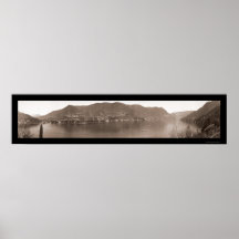 Lake Como Italy Photo 1910 Poster