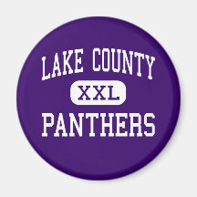 Lake County - Panthers - Senior - Leadville Fridge Magnets