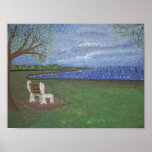Lake Front Solitude Poster