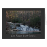 Lake Keowee Waterfall (Title) Note Card