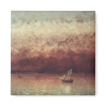Lake Leman with Setting Sun, c.1876 magnets