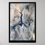 Lake Mead satellite poster print photo