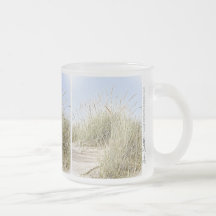 Lake Michigan Beach Grass Photo Coffee Mugs