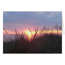 Lake Michigan Fall Sunset Greeting Cards