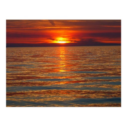 Lake Michigan Sunset Postcard