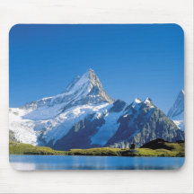 Lake near the snowline mouse pad