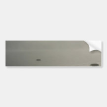 Lake Rocks In Morning Mist Bumper Sticker