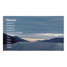 Lake scene business card