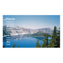 Lake scene business card