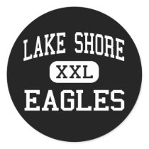 Lake Shore - Eagles - High - Angola New York Round Sticker
