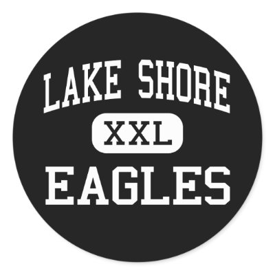 Lake Shore - Eagles - High - Angola New York Round Sticker by customteamsportswear