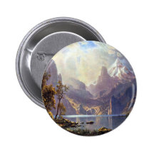 Lake Tahoe, Albert Bierstadt Vintage American West Buttons