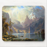 Lake Tahoe painting Nevada art by Albert Bierstadt Mouse Mats