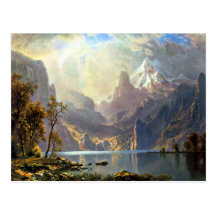 Lake Tahoe painting Nevada art by Albert Bierstadt Postcards