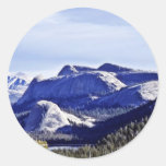 Lake Tenaya And Glacial Domes Round Stickers