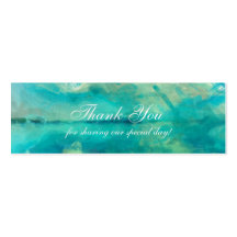 Lake Watercolor Tiny Thank You Cards Business Cards