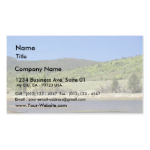 Lakes Hills Trees Sky Water Business Card Template