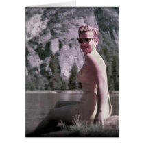 Lakeside Pin-up Girl Greeting Card