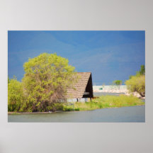 Lakeside tranquillity poster