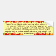 lakota prayer bumper sticker