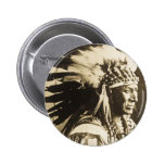 Lakota Sioux Chief White Swan Button