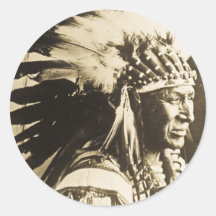 Lakota Sioux Chief White Swan Stickers