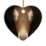 LAMANCA GOAT HEAD  HEART  CHRISTMAS ORNAMENT ornaments