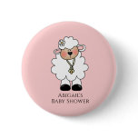 Lamb Baby Shower Favour buttons