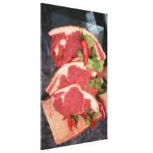 Lamb with chilli canvas prints