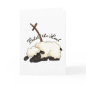 Lamb with crucifix Behold the Lamb cards