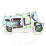 lambretta photo montage stickers