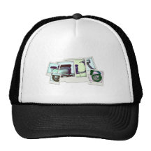 lambretta photo montage trucker hat