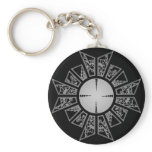 Lament star silver keychains