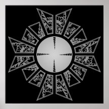 Lament star silver poster