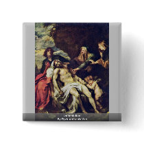 Lamentation By Dyck Anthonis Van Pinback Buttons