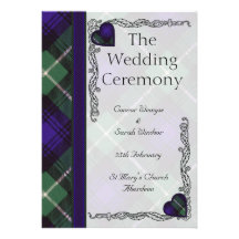 Lamont Scottish Tartan Personalized Announcements