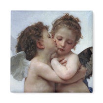 L'Amour et Psyché, Enfants – William Bouguereau Fridge Magnet