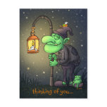 lamp-gnome greeting card postcards