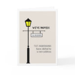 Lamp Post Moving Announcement cards