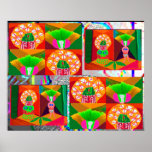 Lamp Shades - Burka Women and Barely Clad Poster