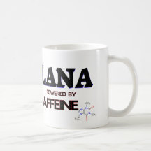 Lana powered by caffeine mug