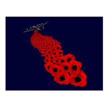Lancaster poppy drop postcards