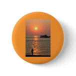 Land And Sea Sunset Button