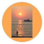 Land And Sea Sunset Sticker