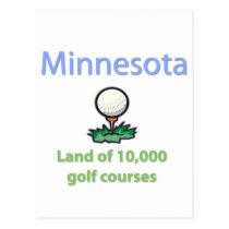Land of 10,000 Golf Courses postcards