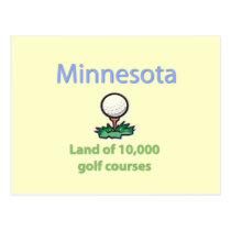 Land of 10,000 Golf Courses postcards